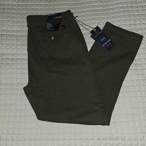 Men's Green Stretch Chinos Nickel &Iron